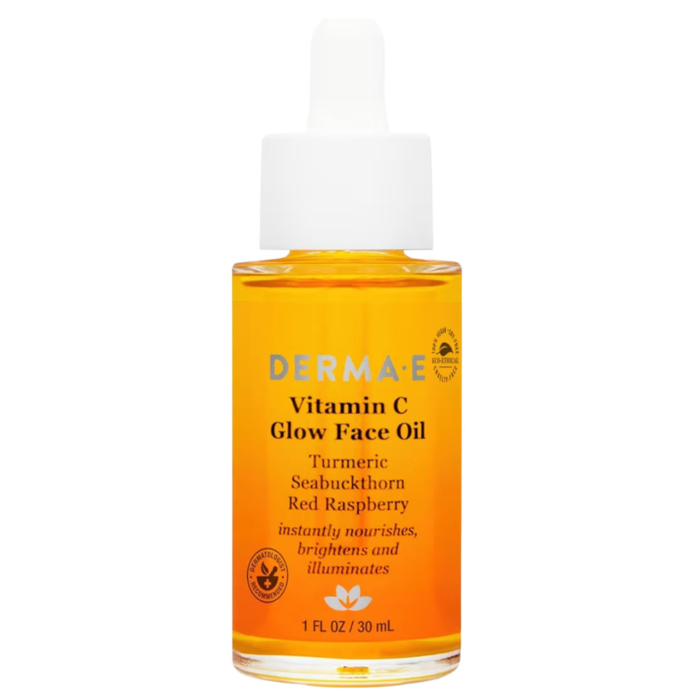 DERMA E Vitamin C Brightening Glow Face Oil 1.0 oz NIB